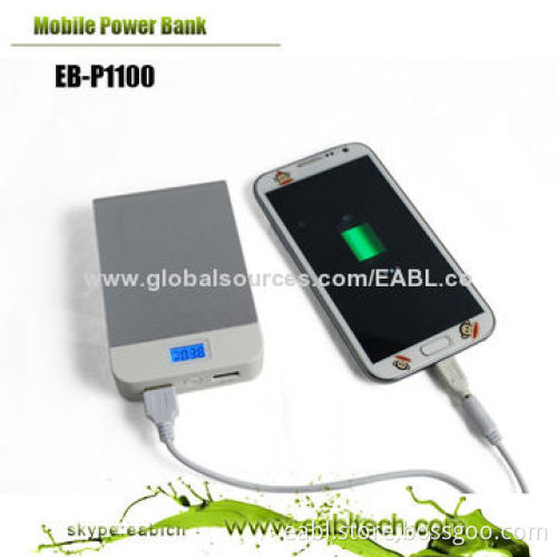 Power Bank with 11,000mAh Big Capacity, Suitable for iPhone, iPad/iPod/Phones
